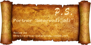 Portner Seherezádé névjegykártya